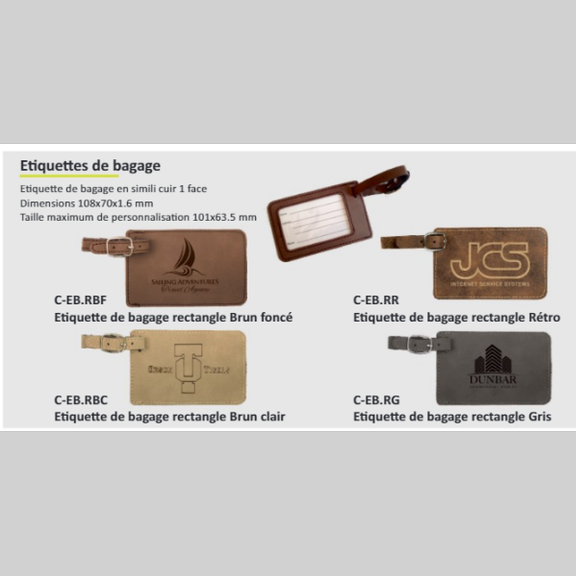 Étiquettes De Bagages Personnalisables En MDF - 9.5x6 Cm, Avec Photo Et Texte, Pour Valises Et Sacs