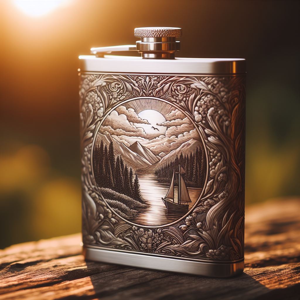 Flasque Portable 8oz 8oz - Portable Avec Entonnoir - Cadeau Homme