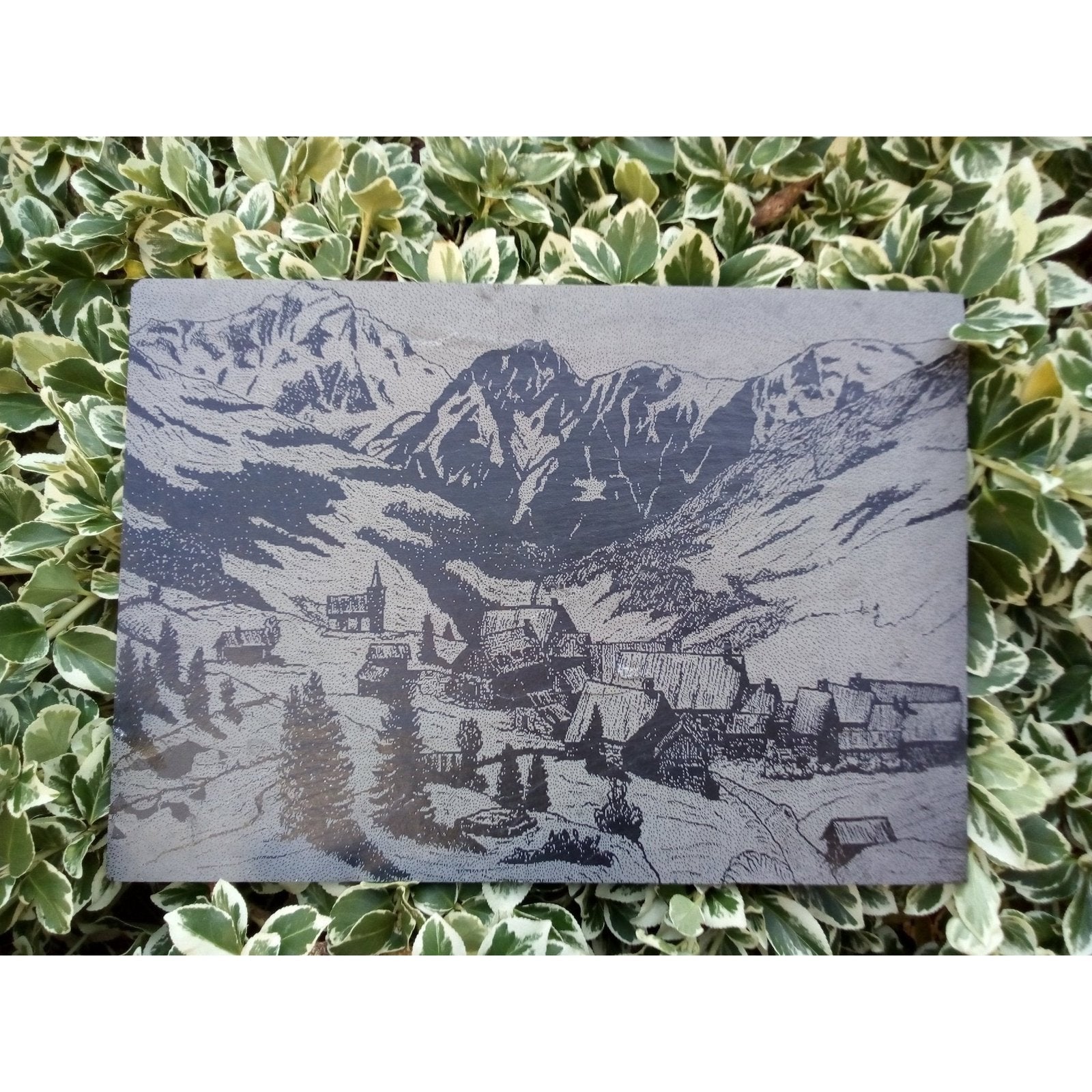"Assiettes en ardoise"