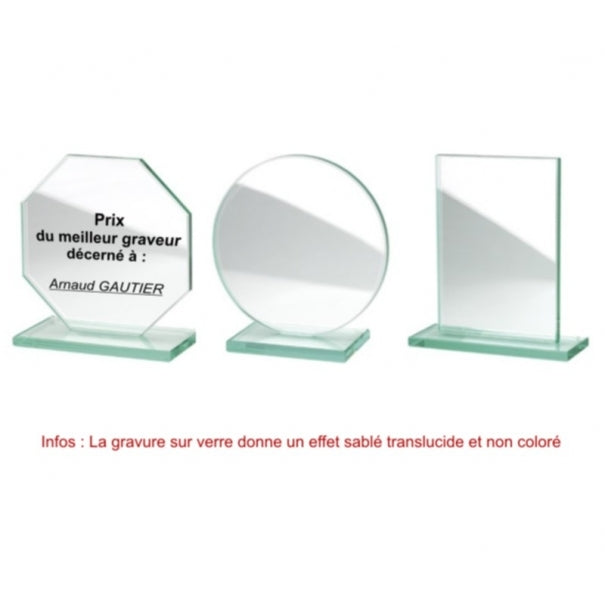 "Trophée en verre"