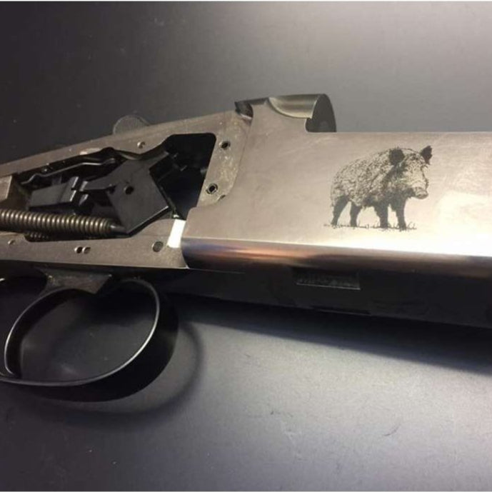 "bascule de fusil gravé au laser"