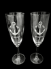 Gravure laser sur flûte a champagne
