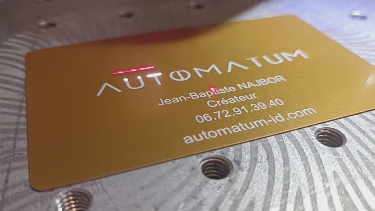 Cartes de Visites aluminium (X10)